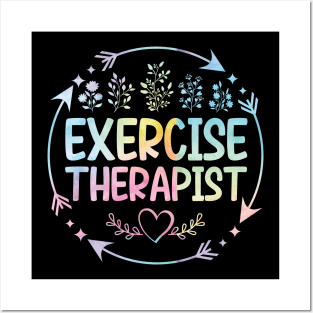 Exercise Therapist cute floral watercolor Posters and Art